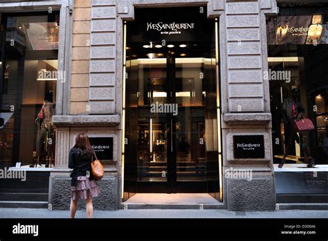 Yves Saint Laurent shop Via Montenapoleone Milan 